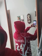 Sudadera con capucha de Teen Wolf para hombre, ropa deportiva masculina con estampado de Lahey, McCall y Stilinski 24, jersey de chándal de hiphop de estilo casual disponible en color rojo