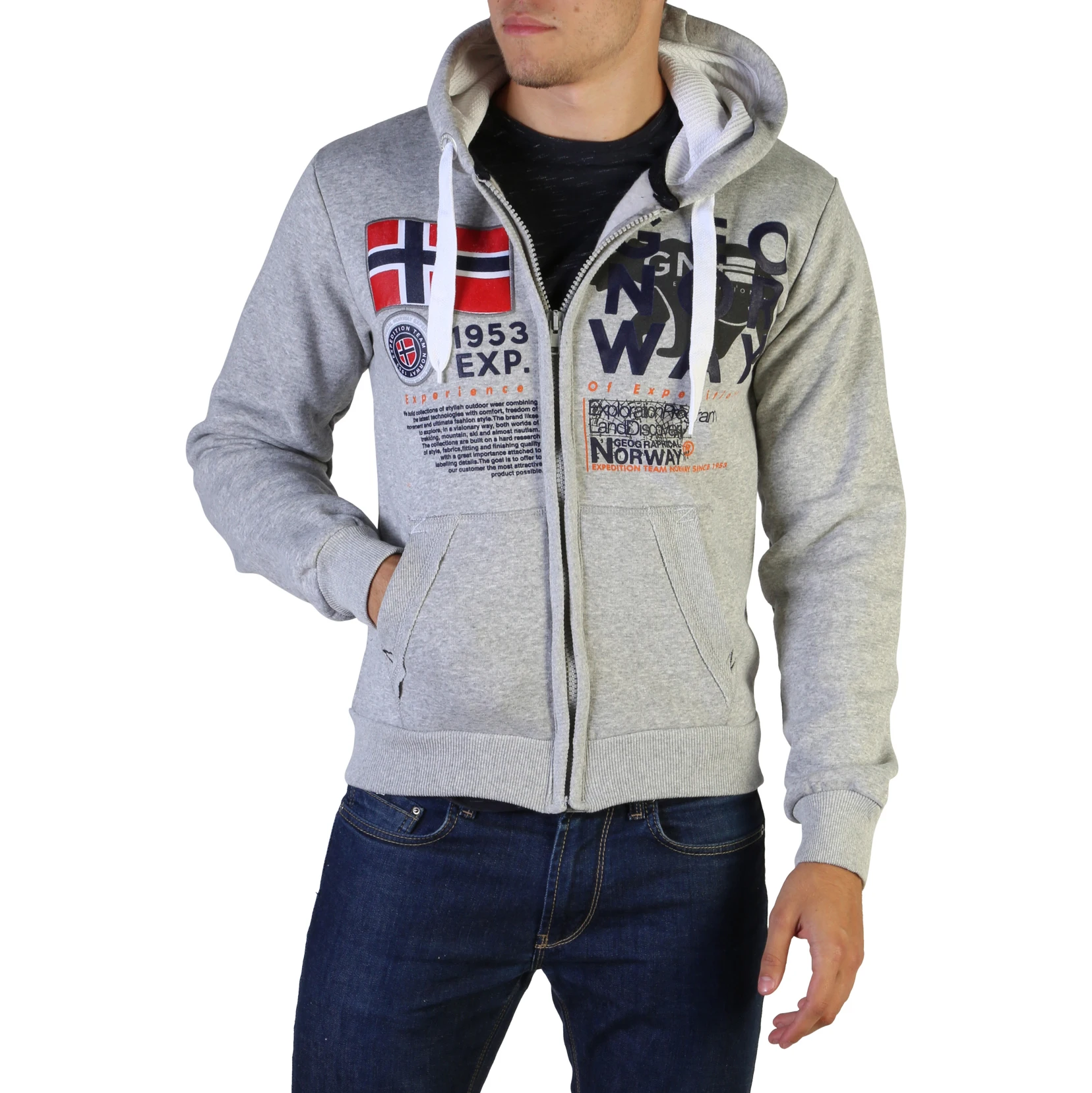 Geographical Norway Gasado_man мужские серые 102596. Цвет: серый, размер: LGeographical Norway8050750414208