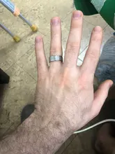 Letdiffy-anillo de acero inoxidable con letras cruzadas para hombre, sortija de oración de Biblia español, nunca se decolora, anillos con letras