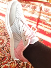 Zapatos informales transpirables para mujer, a la moda Zapatillas de malla, gruesas