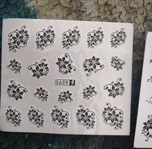 WUF 1pcs Hitoro Flower Nail Stickers Water Transfer Decals Decoration Dream Cather Cather