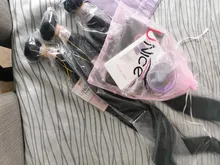 UNICE-mechones de cabello liso peruano, extensiones de cabello humano 100% de Color Natural, ondulado virgen de 8-30 pulgadas, 1/3/4 mechones