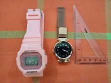 Relojes de pulsera de lujo para mujer, con cielo estrellado, hebilla magnética, de cuarzo, Superficie geométrica, pulsera luminosa