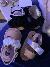 Ropa de verano para bebé, sandalias de flores para niño recién nacido, zapatos informales con gancho de suela suave + diadema, conjunto sólido de 2 uds. 2019