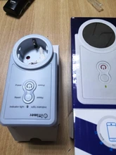 Enchufe de la UE, enchufe inteligente GSM, inglés, ruso, SMS, Control remoto, temporizador, controlador de temperatura con Sensor, enchufe de toma de corriente
