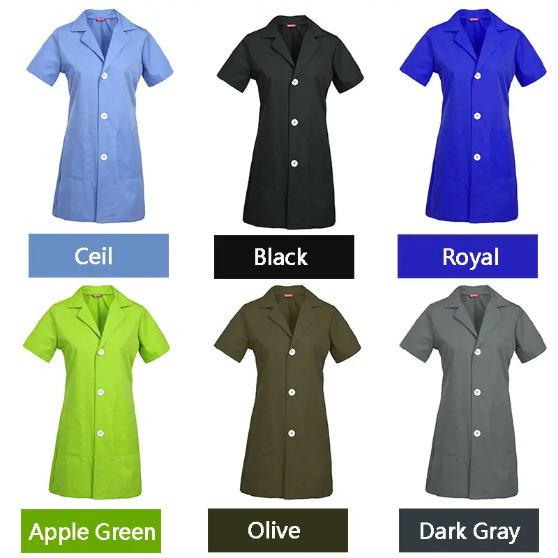 Women's Short Sleeve Lab Coat