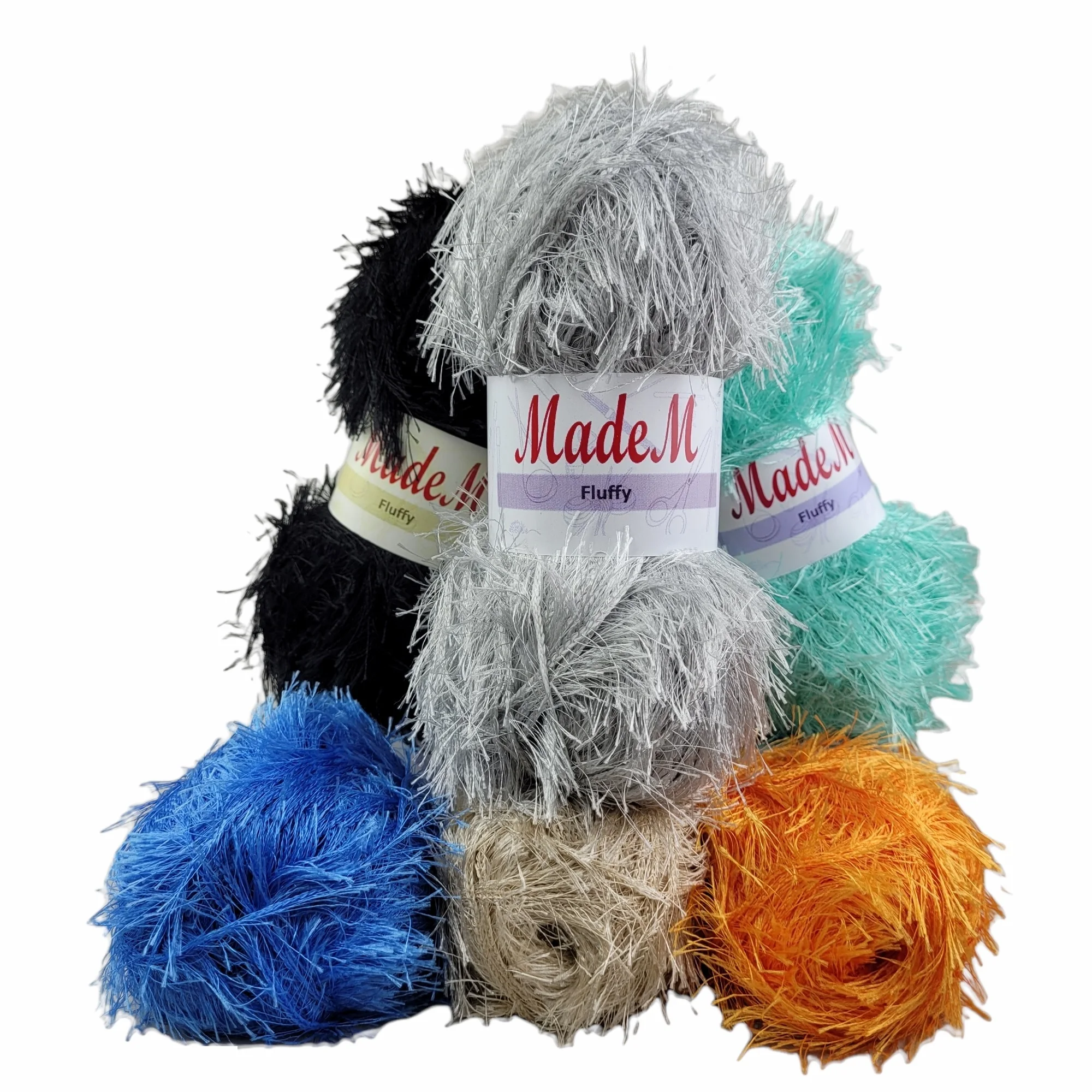 MadeM Fluffy Yarn Fun Fur Chunky 100gr-160mt %100 Polyester Eyelash Furry  Fancy Scarf Garments Decoration Hand Knitting - AliExpress