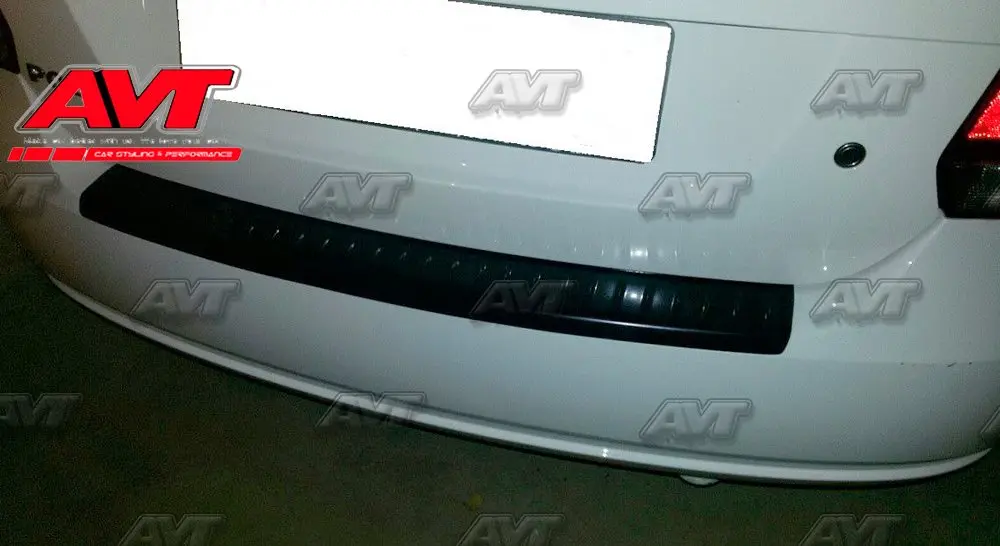 Для Volkswagen Polo SEDAN 2009-2013 защитная пластина на Задняя накладка на бампер Стайлинг автомобиля украшение scurf панель аксессуары