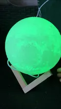 Night-Light Moon-Lamp Gift Photo-Customized 3d-Printing Rechargeable Personality 