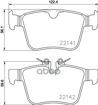 

Brake pads disc rear. Jaguar F-Pace (x761) 09/15- / Jaguar XE (X760) 03/15- / Jaguar XF Brembo art. p86029