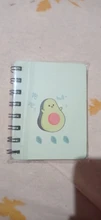 Mini bobina de bloc de notas portátil para escuela y oficina, libro de ejercicios, suministros de aguacate Adorable, A7