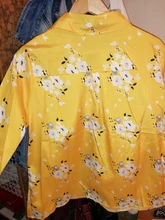 Blouse Shirt Work-Wear Turn-Down-Collar Casual Tops Long-Sleeve Chiffon Elegant Plus-Size