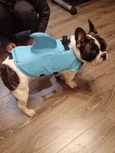 Chaleco salvavidas para perro, chaqueta salvavidas, ropa de baño para perros, traje de baño para mascotas, forma de tiburón