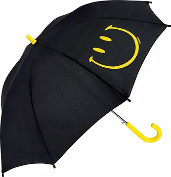 

Umbrella long transparent automatic with anti wind system Man Woman. Smiley Happy