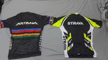 ASTANA-Ropa negra de ciclismo para hombre, camisetas de secado rápido, pantalones cortos para bicicleta de equipo, 9Dgel, para verano, 2020
