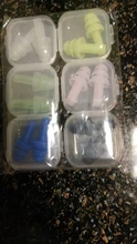 Tapones de silicona para los oídos con reducción de ruido, tapones de silicona suaves para los oídos, para natación, protectores para dormir, caja de 6 pares