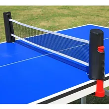 1 par de malla Net para tenis de mesa portátil retráctil Ping Pong puesto neto Rack para la mesa de tenis de mesa para reemplazar Kit de conjunto de Ping Pong