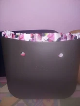 Forro de borde Floral con estampado colorido, bolsillo con cremallera interior para Mini bolsa clásica, inserto de Obag con revestimiento interior impermeable para bolsa O bolsa