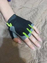 CoolFit-Guantes de ciclismo para hombres y mujeres, prendas de manos antideslizantes a medio dedo para bicicleta y deportes, transpirables y anti choque, nuevos