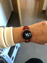 Relojes magnéticos digitales de lujo para mujer, de acero inoxidable, dorado, rosa, LED, de cuarzo, femenino