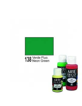 

ACRYLIC PAINT COLOR FLUORESCENT GREEN BOAT 60 ML BRAND VALLEJO MODEL ART DECO