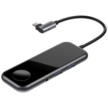 

USB-hub baseus mirror series multifunctional wireless charger USB-C cahub-az0g