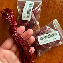 Cuerda de algodón encerado coreano, cuerda de rosca, correa para collar, cuentas para pulsera DIY, accesorios para fabricación de joyas, 10 m/lote