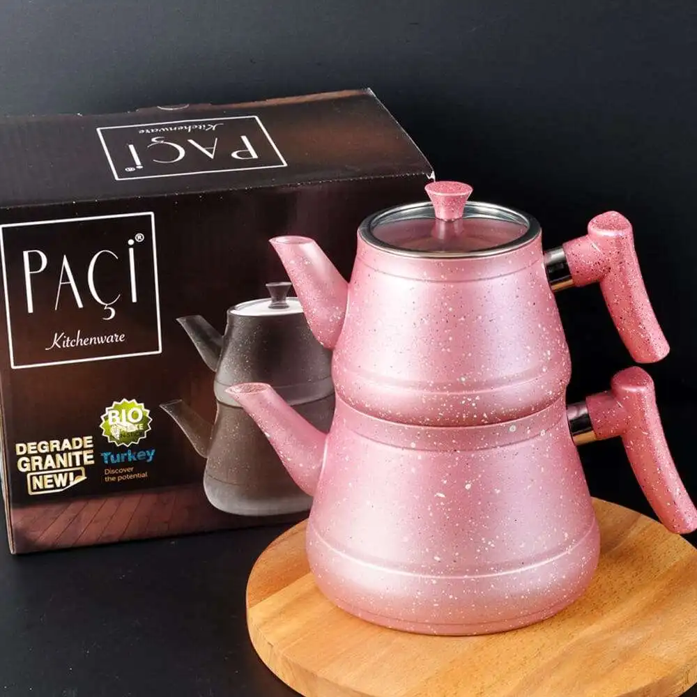 Гранитный чай с ручкой BAKALITE | Турецкий Водонагреватель Чайник Горячий чай|Чайные