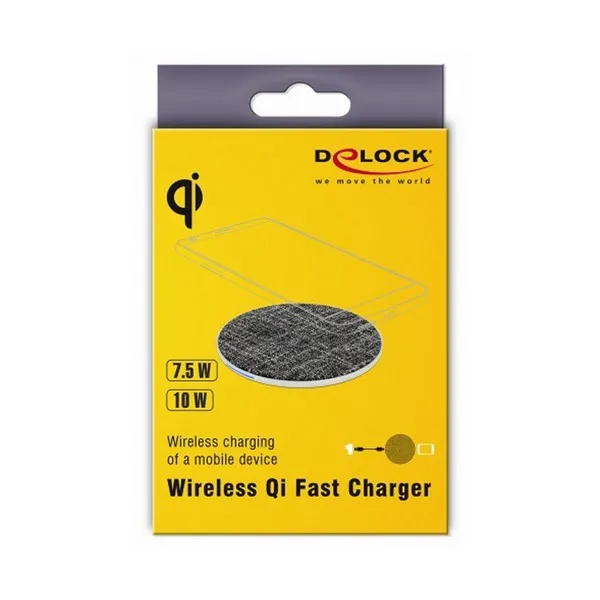Беспроводное зарядное устройство DELOCK 65919 черный