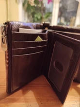 Cards Wallet Chain-Bag Multi-Functional Leather Bifold RFID Slim Designer Purse-Coin-Pouch