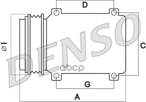 Компрессор Кондиционера Mitsubishi Pajero Iv(06-) Denso арт. DCP45005