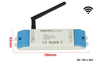 

2.4G Wireless Master PWM signal amplifier 4 channels RGBW 12V 24V AP240