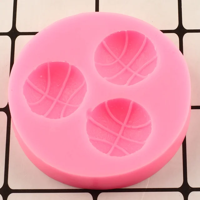 Kosárlabda -Szilikon Penész Cukorcraft Fondant Sütemény Díszítő Szerszámok Csokoládé Gumpast Penészek Polimer Agyag Formák Cukorkapenék - Image 6