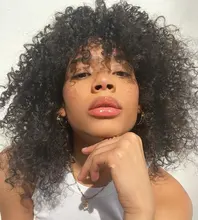 Extensiones de cabello humano Afro rizado para mujer negra, 4 mechones, extensión Natural, Clip de pelo rizado, Color 1b, Super Icon, 8-20 pulgadas