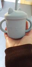 Cup Drinking-Straw-Cup Water-Cup Feeding-Cupbaby Bpa-Free Silicone Cute Cat 10-Color