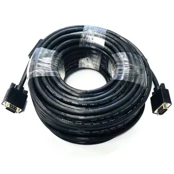 

Video Cable | VGA male - VGA male | 30 meters | Black --- D-Sub/15 pin, monitor, TV, projector, computer, PC