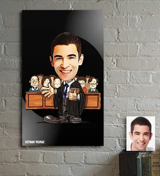 

Personalized Mr Attorney Cartoon Wooden Table-2