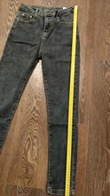 Gray Jeans Pencil-Pants Stretch Skinny Black High-Waist Korean Plus-Size Fashion Woman