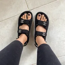 Sandalias de plataforma de cuero genuino para mujer, zapatos de diseñador de lujo a la moda, Sandalias planas, tacones gruesos, tendencia