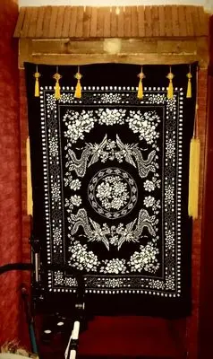 Китайская синяя бязь двухсторонняя батик грубая ткань длинная Скатерть прямоугольная скатерть уникальная Ретро винтажная печать