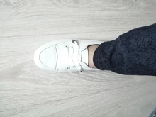 Zapatillas de deporte de plataforma baja para mujer, zapatos informales vulcanizados de cuero pu para caminar, mocasines planos blancos, 2021