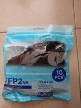 Mascarilla de 5 capas KN95 con filtro FPP2, máscara respirador reutilizable FFP2, 1-200 piezas