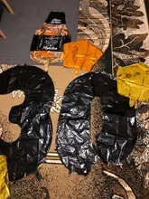 Globos numéricos de 32 y 40 pulgadas, figuras grandes de oro rosa, plata y negro, globos de aluminio para decoración de fiestas de cumpleaños y bodas