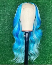 Facebeauty-pelo humano brasileño de 2 tonos, raíz oscura, Rubio degradado, 3, 4 mechones con cierre de encaje, 1B, 613, pelo Remy ondulado