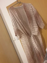 Kimono Dress Bathing-Suit Cover-Up Beach-Wear Chiffon Boho Sexy Plus-Size Women for Summer