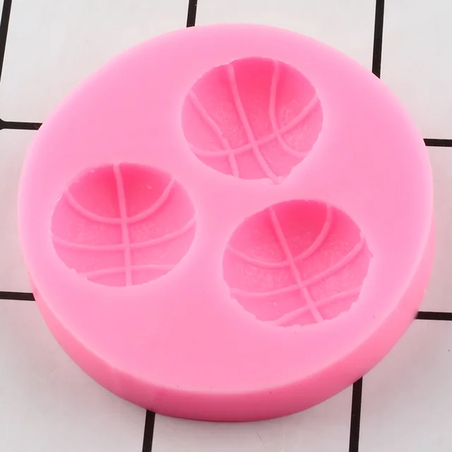 Kosárlabda -Szilikon Penész Cukorcraft Fondant Sütemény Díszítő Szerszámok Csokoládé Gumpast Penészek Polimer Agyag Formák Cukorkapenék - Image 5