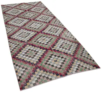

138x305 Cm Multicolor Handmade Bohemian Rug-4x10 Ft