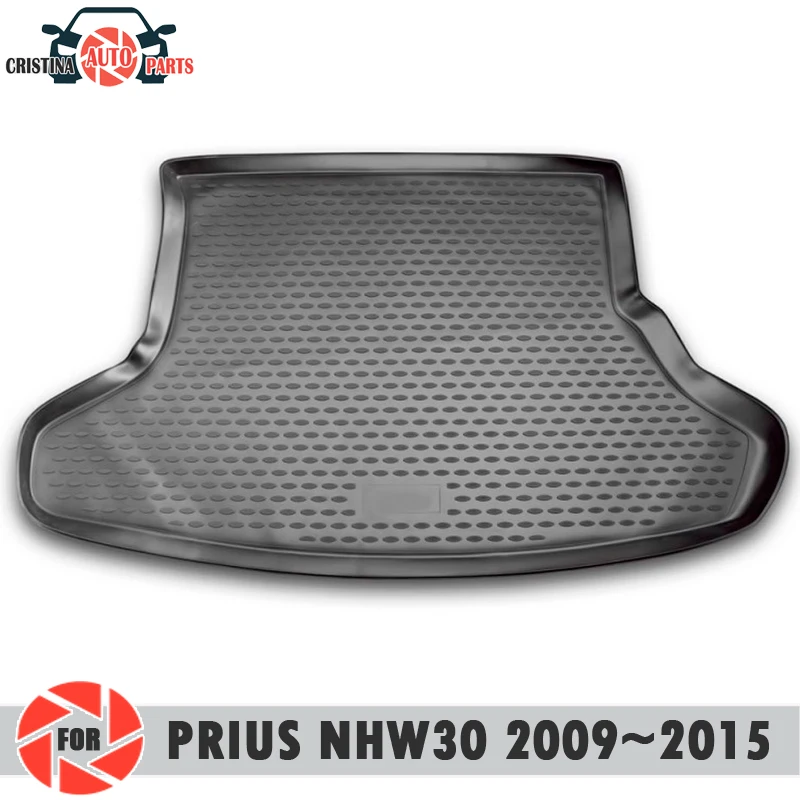Багажник коврик для Toyota Prius NHW30 2009~ багажник пол коврики Нескользящие полиуретановые грязезащитные багажник стайлинга автомобилей