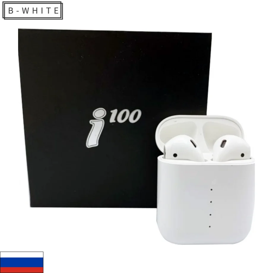 Беспроводные наушники i100 TWS (сенсорная кнопка) | Электроника