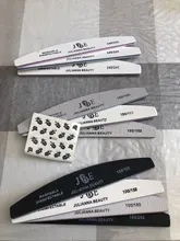 10 Uds lima De uñas profesional, 100, 150, 180, 240 Grit uñas De Gel De limas De uñas y lija estilo Luna acrílico UÑAS De ARTE
